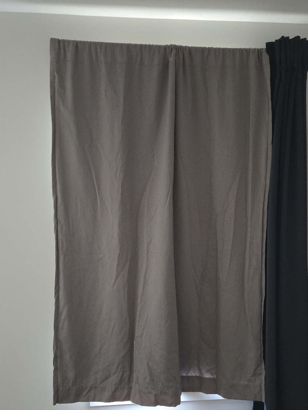 2 Panels of Grey Blackout Curtains